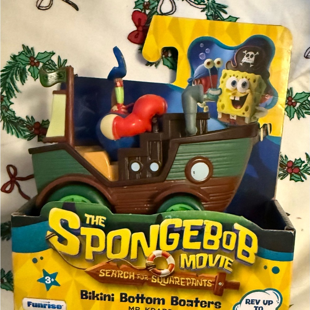 SpongeBob SquarePants Pirate Ship Playset - Green and Brown